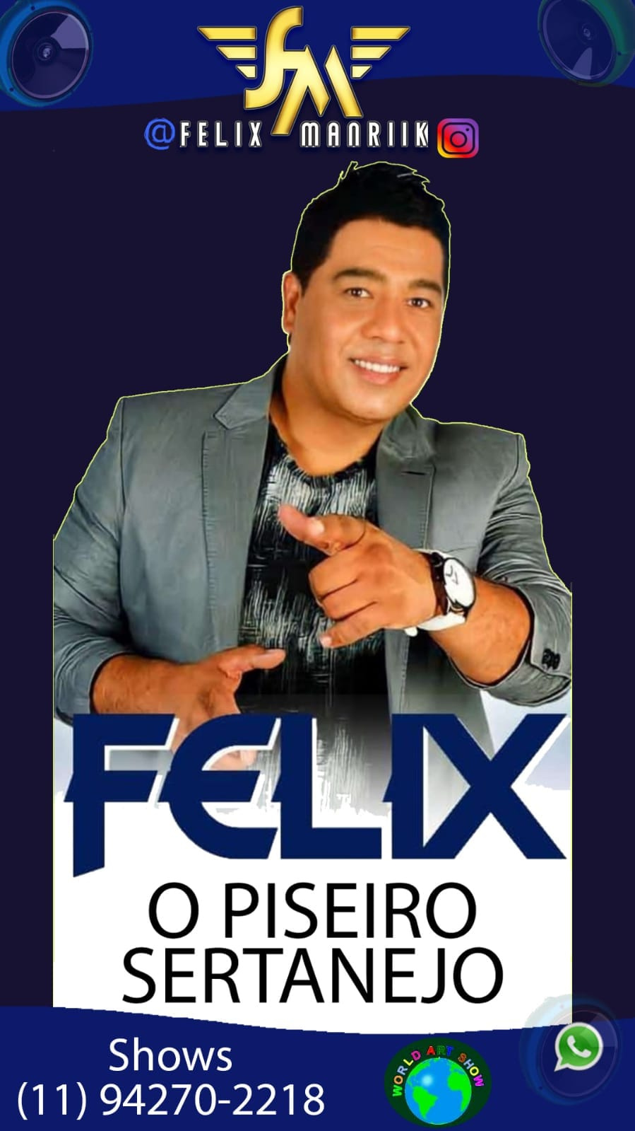 Apresentador Felix Mariik otimiza novos talentos com seu programa Rapadura Mix em Guarulhos -SP.