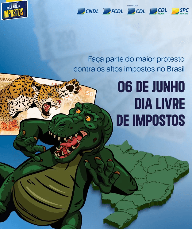 Dia Livre de Impostos,Balneário Camboriú,Câmara de Dirigentes Lojistas Jovem,Santa Catarina,carga tributária