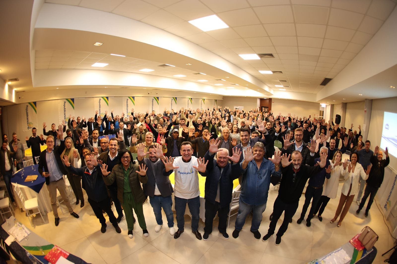 Firenze Centro Eventos,Palhoça,Republicanos,Santa Catarina,Jorge Goetten,Florianópolis,São José,Biguaçu,Governador Celso Ramos,Imbituba,Santo Amaro da Imperatriz,São João Batista,Blumenau,Joinville,Araranguá,Criciúma,Rio do Sul,Itajaí,Lages,Chapecó,São Miguel do Oeste,Videira,Curitibanos,Pescaria Brava