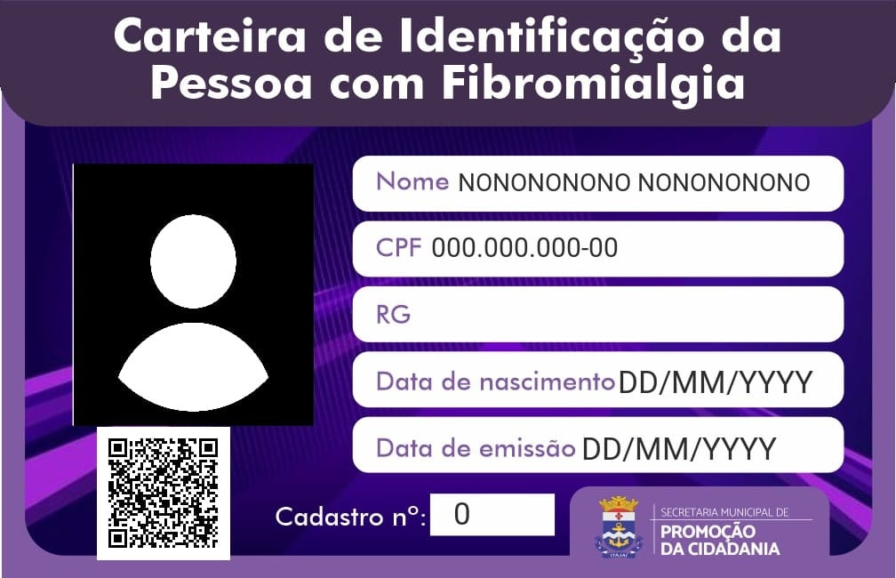 Lei Estadual nº 18.928,fibromialgia,Pessoas com Deficiência,Santa Catarina,Carteira de Identificação da Pessoa com Fibromialgia,Itajaí,Lei Municipal nº 7.289/2021,CID 10 M79.7,Secretaria de Promoção da Cidadania