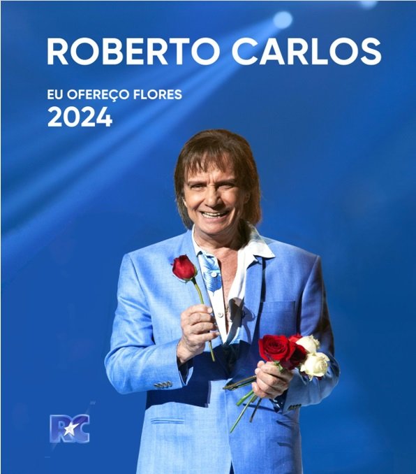 Roberto Carlos traz show “Eu Ofereço Flores” à Grande Florianópolis em julho