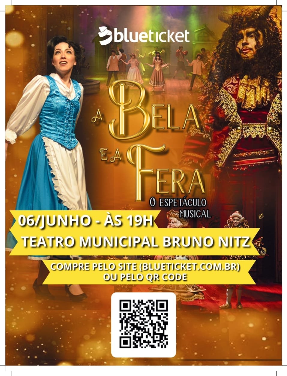 Avenida Central,Balneário Camboriú,Teatro Municipal Bruno Nitz,A Bela e a Fera: O Espetáculo Musical,ABBA Experience