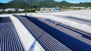 Brasil Energia Solar,maior usina fotovoltaica em telha,Expocentro