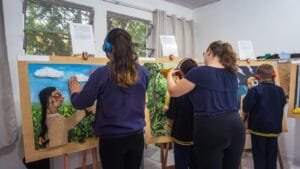 Arte Pra Cego Ver,Itajaí,audiodescrição,acessibilidade,Lendas Brasileiras