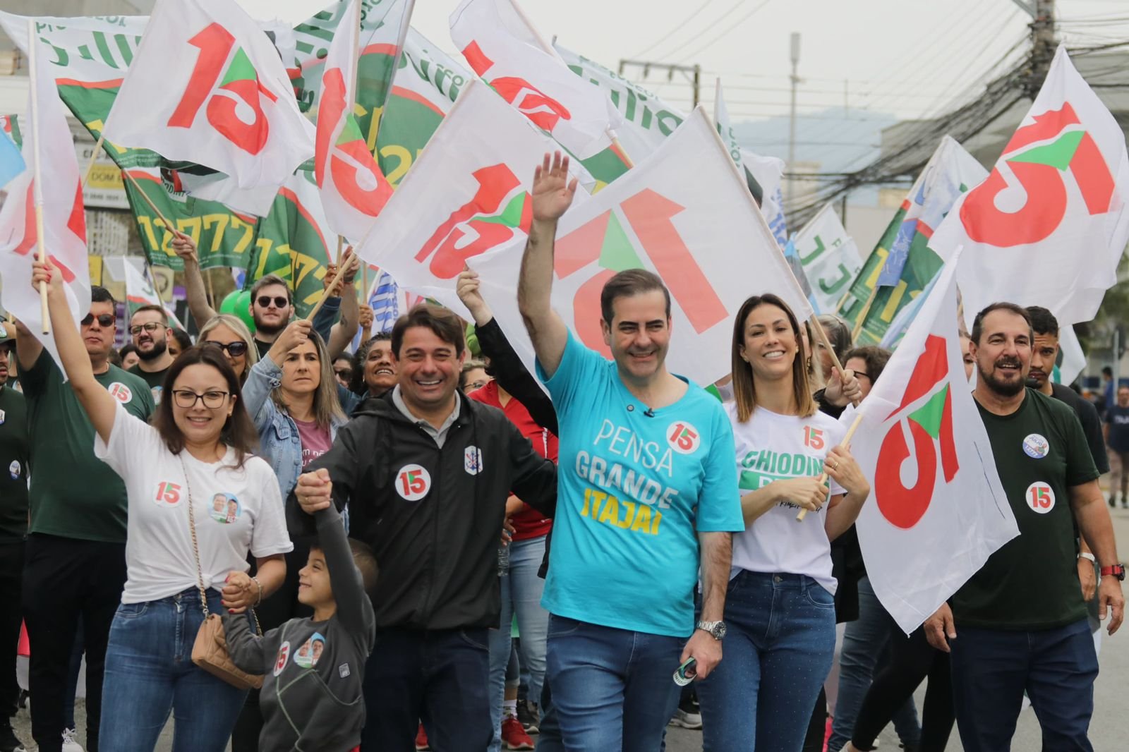 Campanha eleitoral,Dedé e Chidini,Itajaí