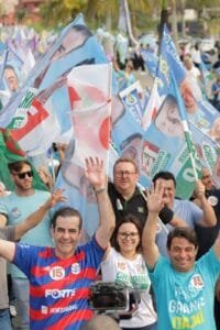 Chiodini e Dedé,candidatos,caminhada em Itajaí,Debate no Portal NSC Total,vereadores