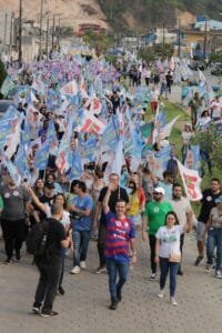 Chiodini e Dedé,candidatos,caminhada em Itajaí,Debate no Portal NSC Total,vereadores
