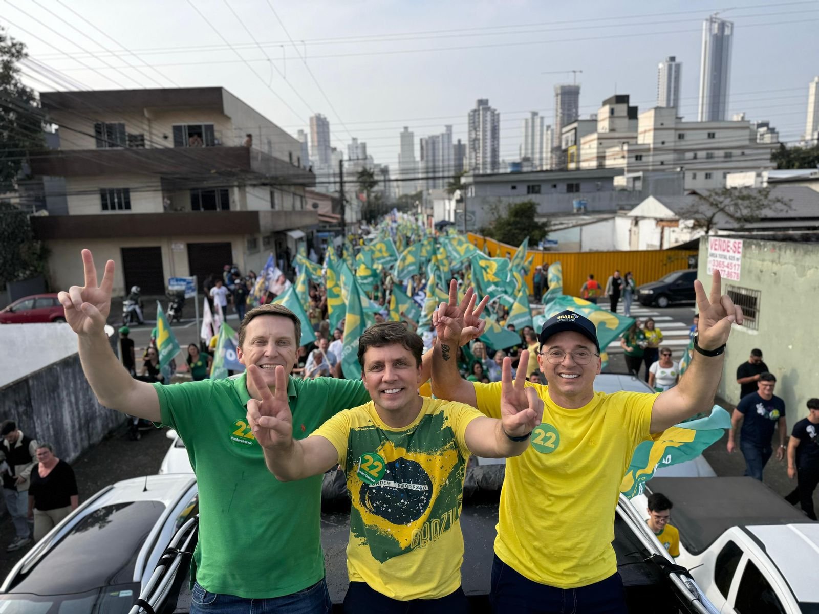 Partido Liberal,Balneário Camboriú,Mobilização,bandeiraço