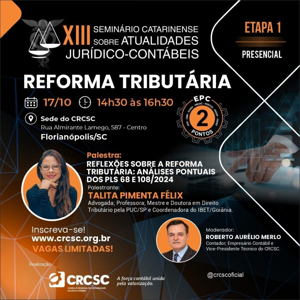 XIII Seminário Catarinense sobre Atualidades Jurídico-Contábeis
