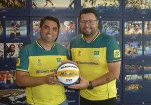 Prefeito eleito de Itapema,Alexandre Xepa discute parcerias esportivas com a Confederação Brasileira de Vôlei