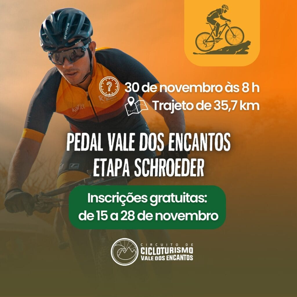 Schroeder sediará Pedal Vale dos Encantos