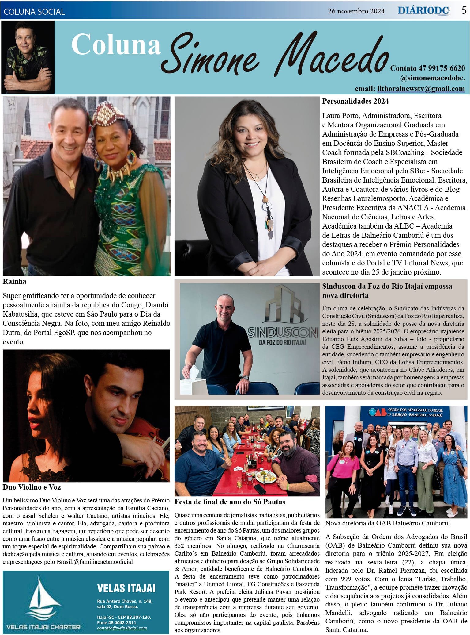 Coluna Social Simone Macedo - Jornal Diário DC