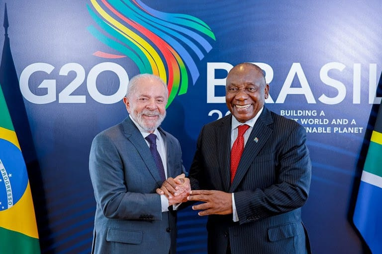 G20,Lula,África do Sul,Ramaphosa,IBAS,preservação ambiental,taxação dos mais ricos