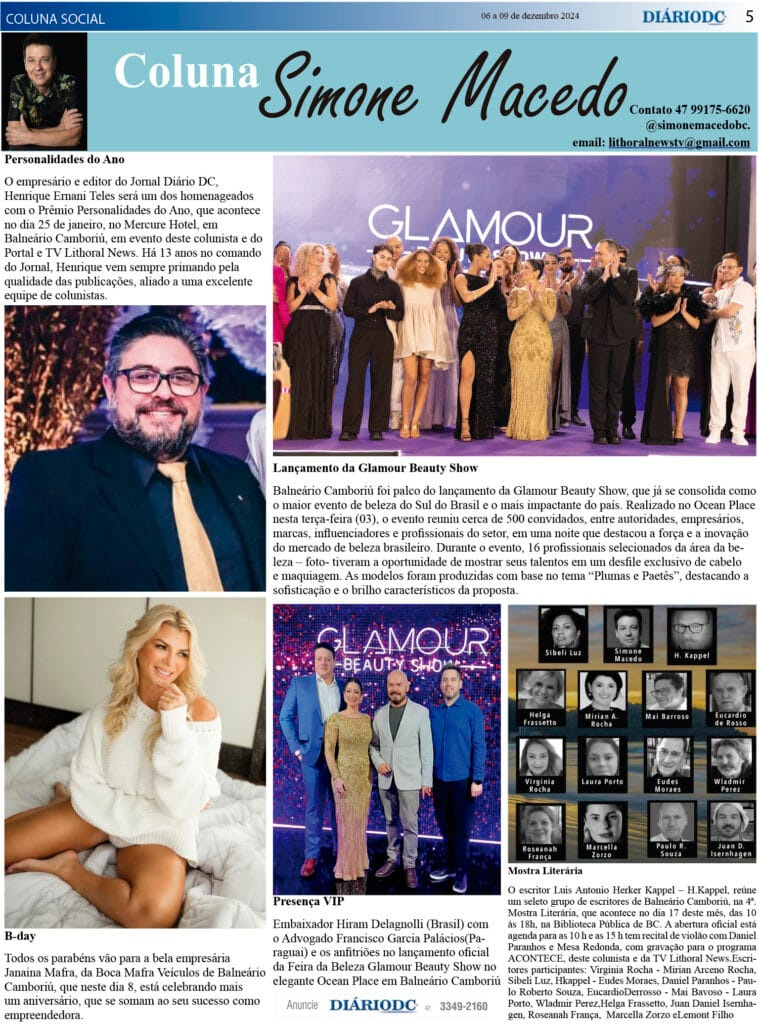 Coluna Social Simone Macedo - Jornal Diário DC