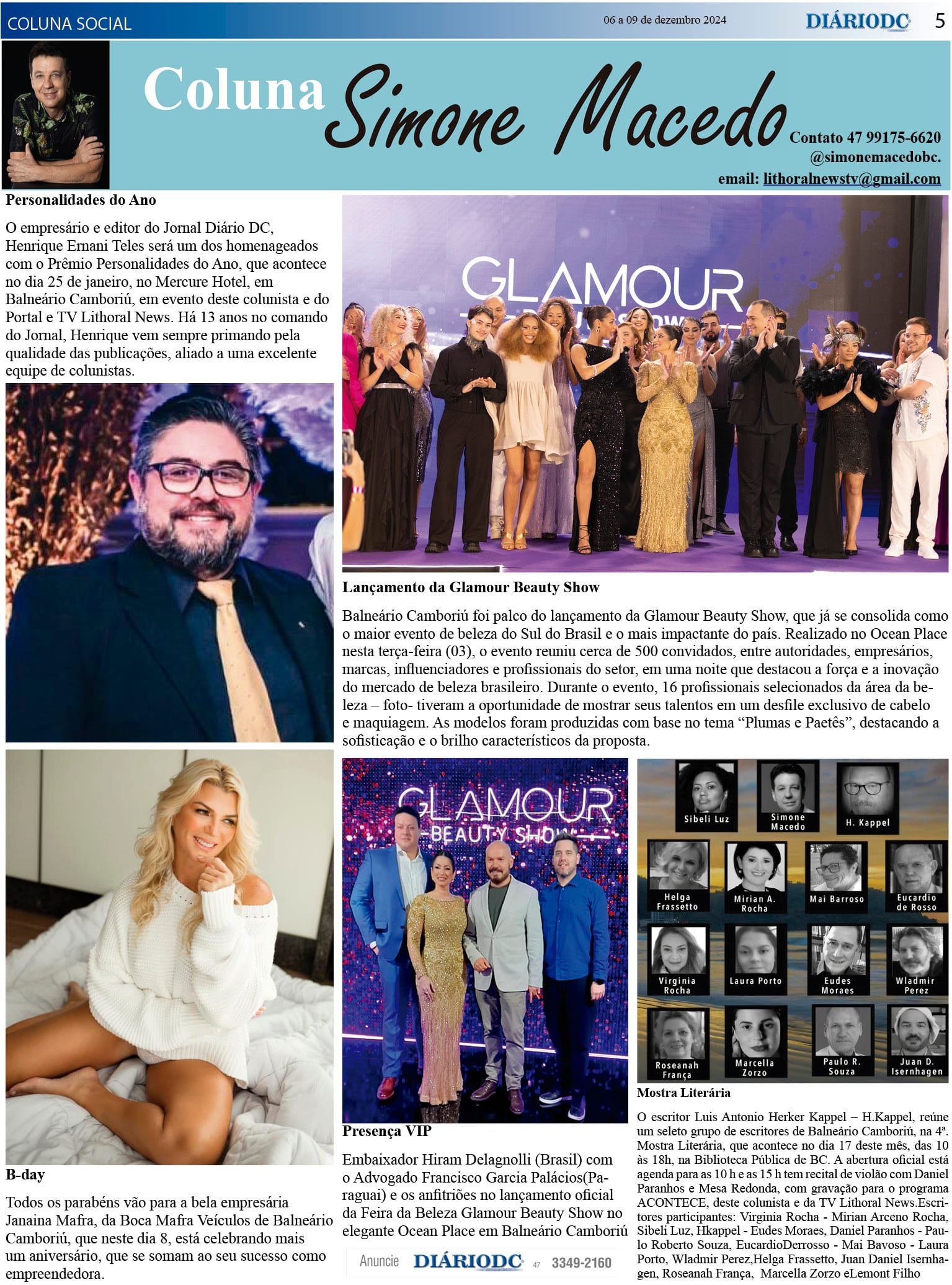 Coluna Social Simone Macedo - Jornal Diário DC