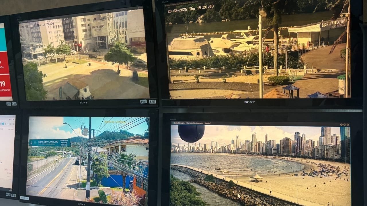 Balneário Camboriú,câmeras de monitoramento,Secretaria de Segurança,Speed Dome 360º,câmeras analíticas,Celesc,Evaldo Hoffmann,Central de Operações 153,Fábio Nunes,segurança pública,Santa Catarina