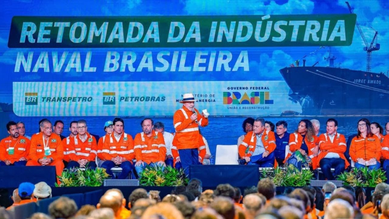 Petrobras,frota naval,indústria naval,Angra dos Reis,Lula,Transpetro,GLP,plataformas,reaproveitamento,soberania nacional,geração de empregos,licitação,amônia,estaleiros,transição energética