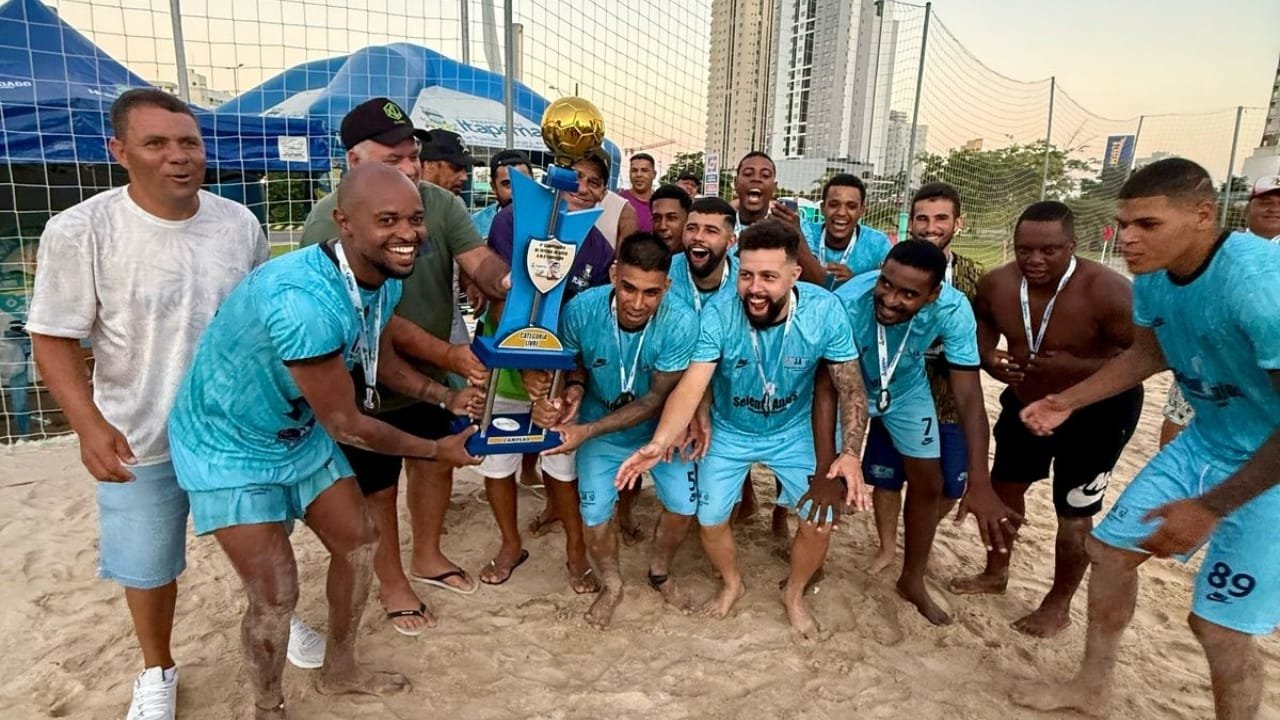 Taça Milton Leonel da Silva,futebol de areia,Itapema,esporte amador,Secretaria de Esportes,Paulinho Camargo,Bairro Tabuleiro,categoria Livre,categoria Sênior,Polvo,Leão,Sardinha,Baleia,Águia