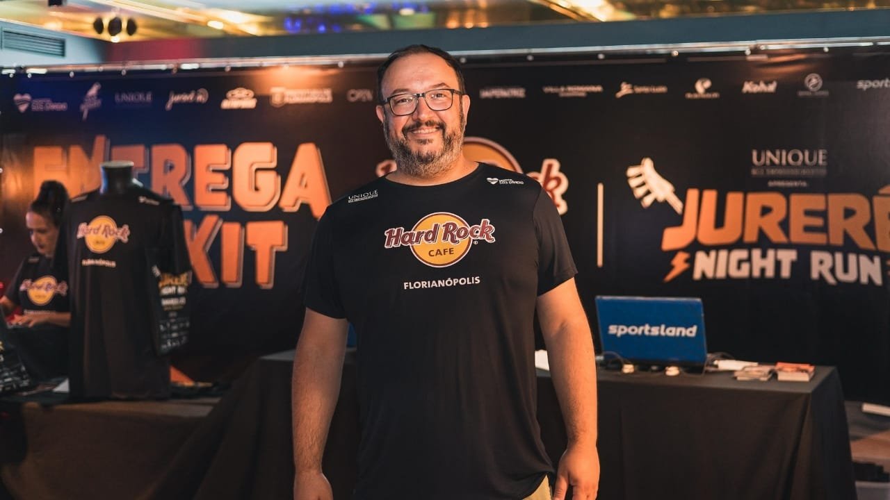 Esteira Solidária,Jurerê Night Run,Florianópolis,Hard Rock Cafe,Fundação Somar,Sportsland,Páscoa Solidária,Thiago Mansur,doação de chocolates,evento esportivo
