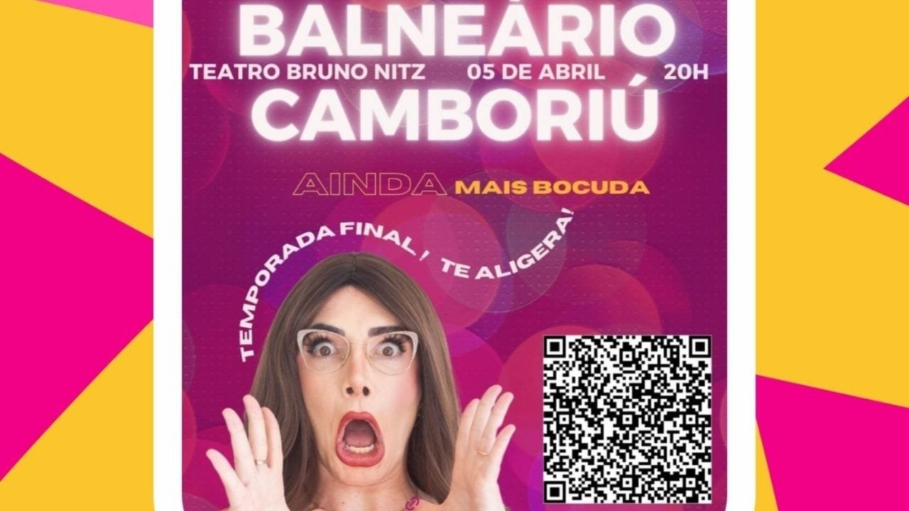 Déte Pexera,show de humor,Teatro Bruno Nitz,Balneário Camboriú,Rizzih,comédia catarinense,ingressos Sympla,humor "pexêro",improviso cômico,litoral SC,evento cultural,meia-entrada,doação de alimento,ator itajaiense,espetáculo de comédia