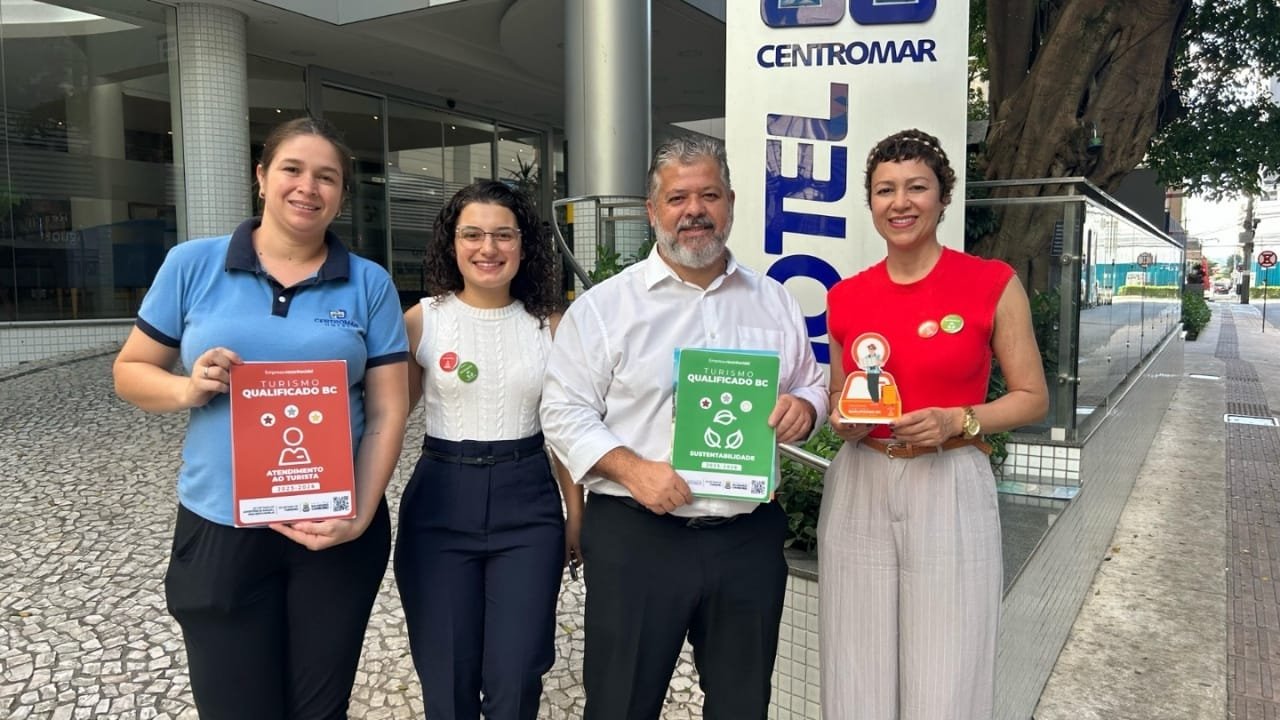 Selo Turismo Qualificado BC,Balneário Camboriú,turismo sustentável,Sectur BC,qualidade no turismo,Cadastur,sustentabilidade,Evandro Neiva,Hotel Centromar,Hotel Tropikalya,PZ Ecomall