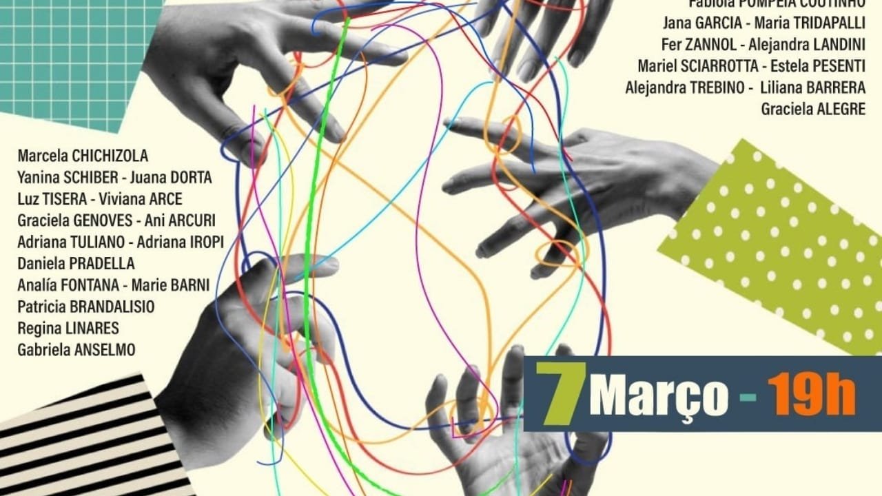 Por Elas Com Elas,Balneário Camboriú,Dia Internacional da Mulher,Hasta la Raíz,arte conceitual,violência contra a mulher,empoderamento feminino,Teatro Bruno Nitz,Roda das Emoções,Ação-Fitas Brancas,mulheres artistas,Argentina,curta-metragem Irei