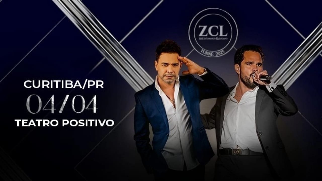 Zezé Di Camargo Luciano Curitiba,programação Teatro Positivo abril,ingressos MishMash,Abba Experience Extreme,Barbixas Improvável,Festival de Curitiba 2025,Overdriver Duo show,Viva Elvis Experience,Bravo Tenores,A Bela e a Fera musical