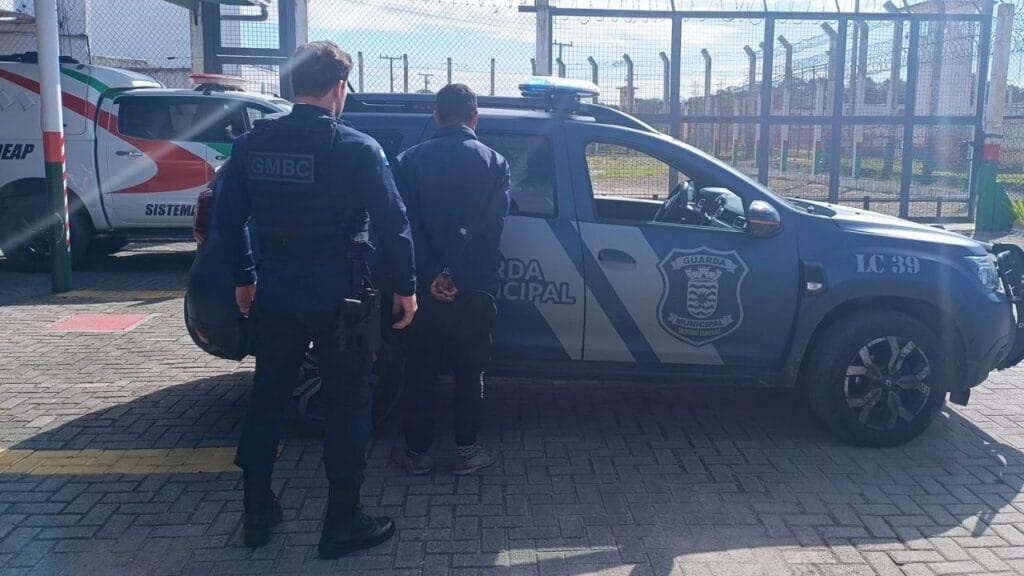 prisão por furto,procurado capturado Balneário Camboriú,guarda municipal prende foragido,Complexo Penitenciário do Vale do Itajaí,mandado de prisão ativo
