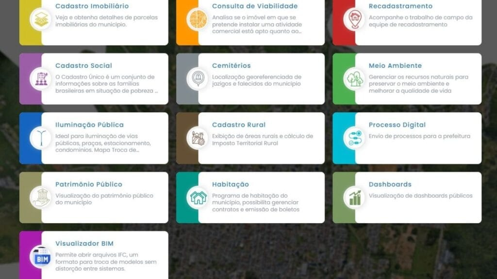 viabilidade lote Camboriú,sistema SIG,planejamento urbano digital
