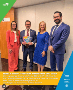 Governança em foco: RGB e IGCP apresentam agenda de integridade ao Ministro da CGU