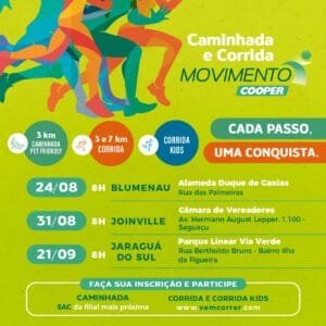 Movimento Cooper 2025,corrida Rede Cooper,inscrições abertas corrida SC