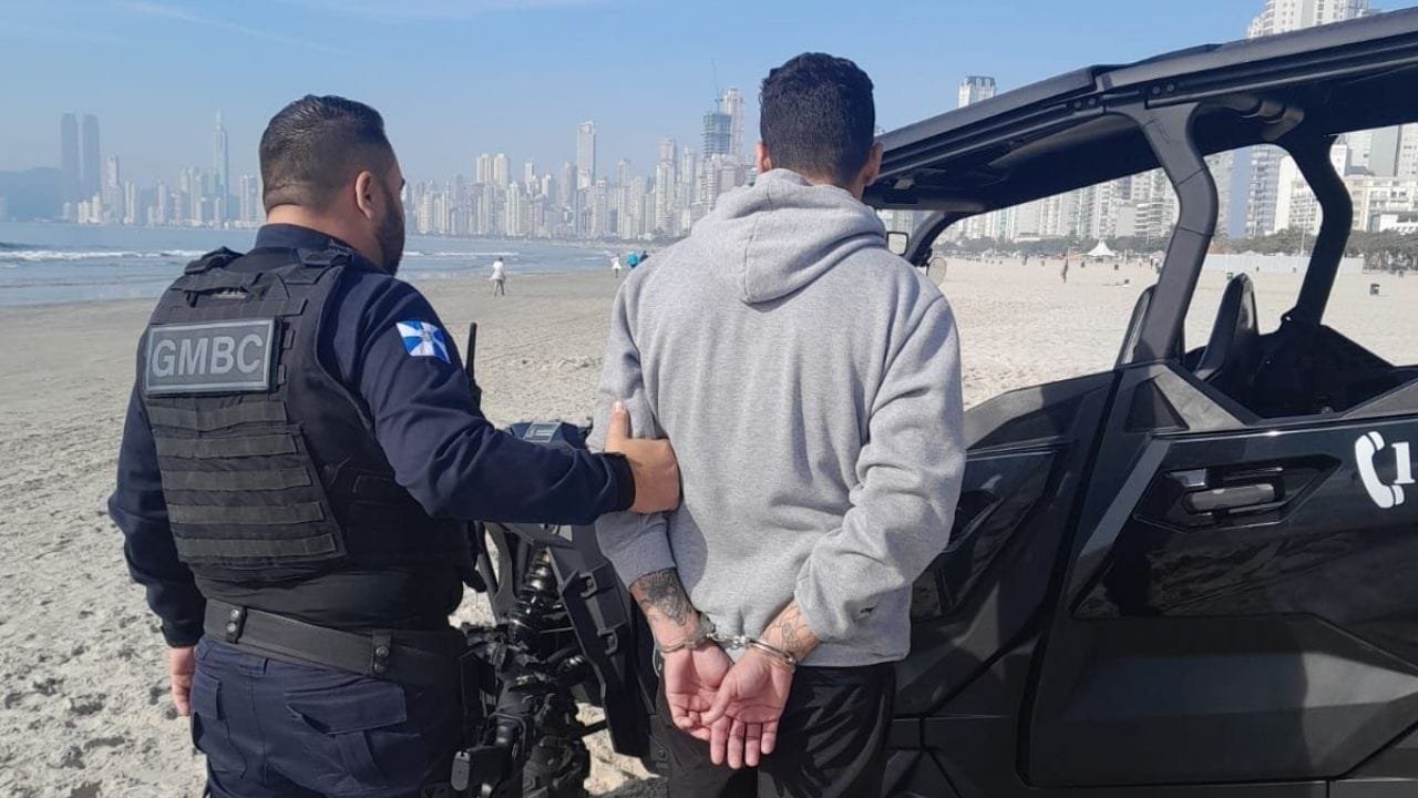 prisão homicida Balneário Camboriú,traficante foragido,Guarda Municipal Balneário Camboriú