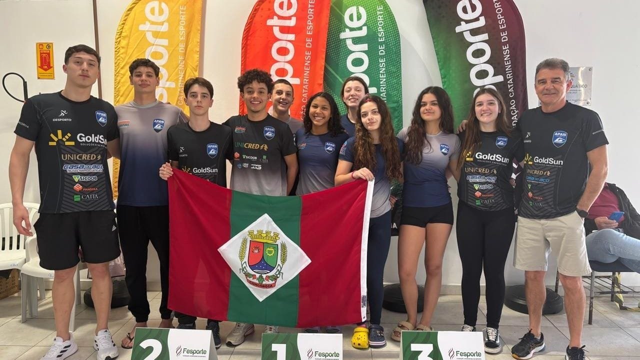 Joguinhos Abertos 2025,natação SC,atletas de Itapema,delegação esportiva Itapema,Fesporte