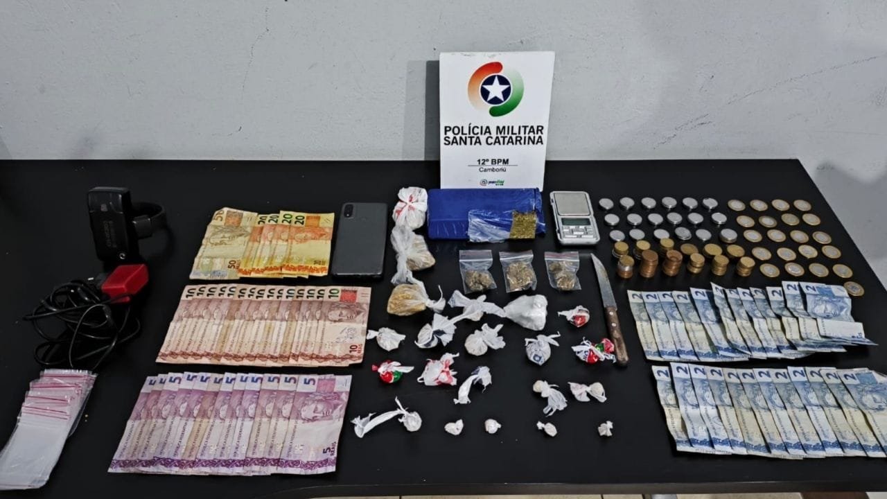tráfico Camboriú,tornozeleira rompida,prisão por drogas,Polícia Militar SC