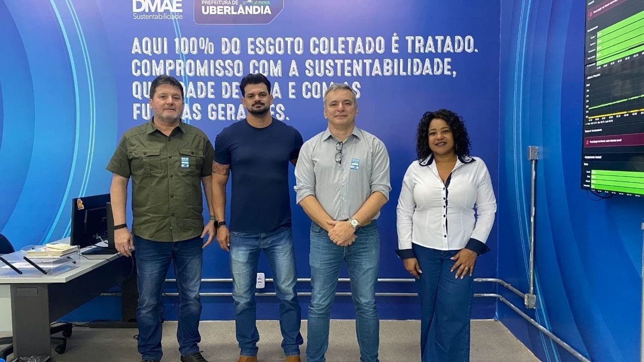 Semasa Itajaí,visita ao DMAE,saneamento eficiente,gestão em água e esgoto,Uberlândia