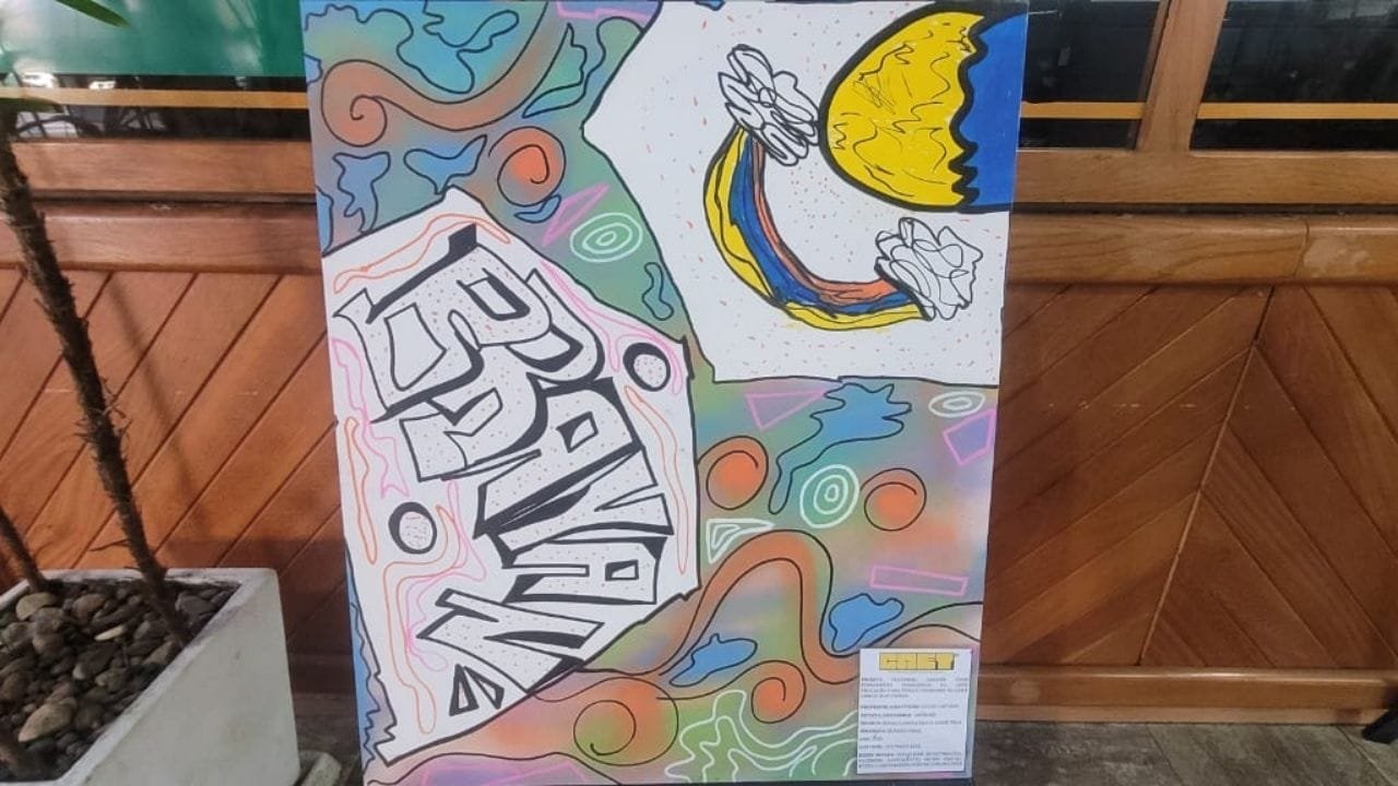 exposição grafite Camboriú,arte como ferramenta pedagógica,grafite educação,projeto cultural grafite,Lucas Caetano