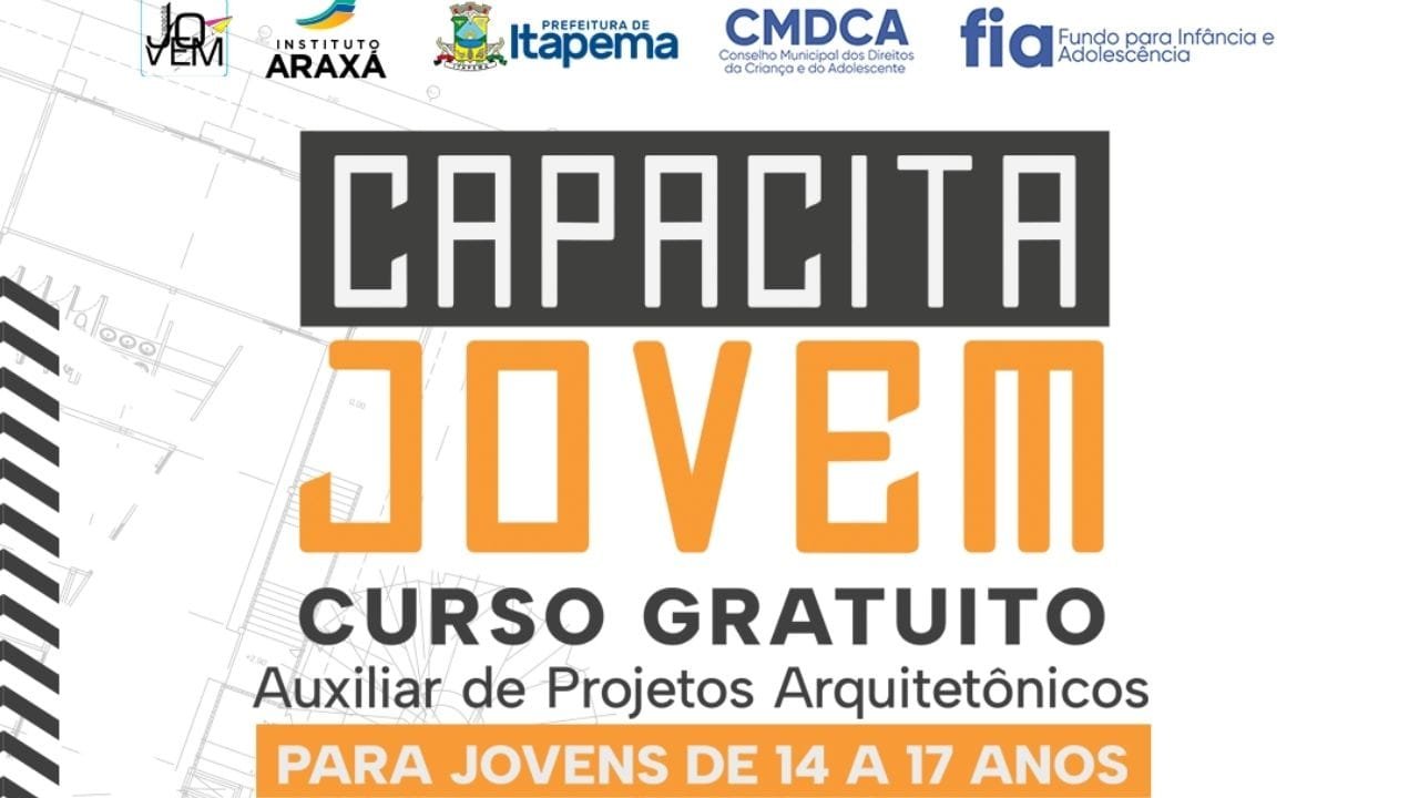 Capacita Jovem 2025,curso de arquitetura gratuito,Itapema