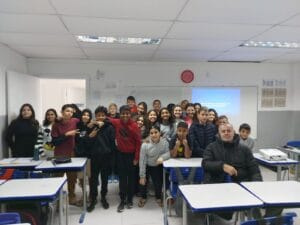 Defesa Civil na Escola BC,prevenção de desastres em escolas,educação ambiental Balneário Camboriú,alunos da rede municipal BC,programa de resiliência escolar