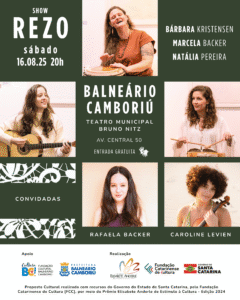 Show Rezo Balneário Camboriú,música popular catarinense,tradições orais femininas,cultura musical SC