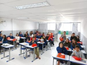 Defesa Civil na Escola BC,prevenção de desastres em escolas,educação ambiental Balneário Camboriú,alunos da rede municipal BC,programa de resiliência escolar