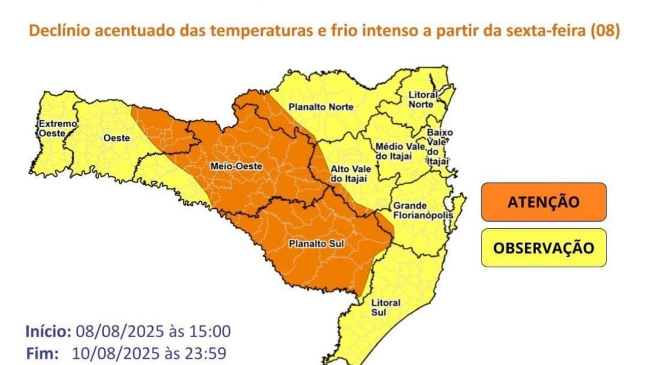 frio em Balneário Camboriú,mar agitado SC,previsão do tempo litoral norte SC,alerta Defesa Civil,ressaca litoral catarinense
