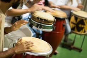 oficinas de percussão,raízes do samba,Tijucas,projeto cultural,Santa Catarina