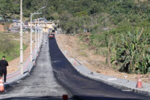 pavimentação Rua Rio Pardo,obra em Camboriú,investimento em infraestrutura,Rio Pequeno,entrega antecipada obra