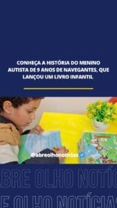 Samuell Vítor,escritor autista,livro O Sapo Sapeca,autismo e literatura,Azul Diferente e Perfeito