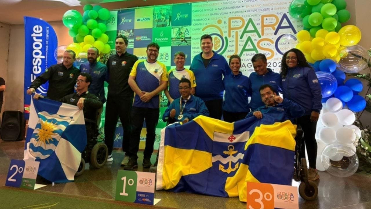 Itajaí Parajasc 2025,vice-campeã Parajasc,atletas paradesporto SC