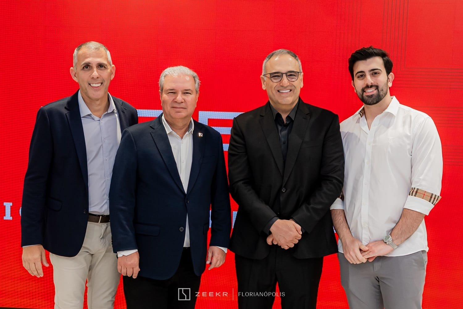 Sergio Marques, Ronaldo Znidarsis, Feres Assad Nabhan e Gustavo Nabhan (Foto: Flow Filmes e Fotografia)