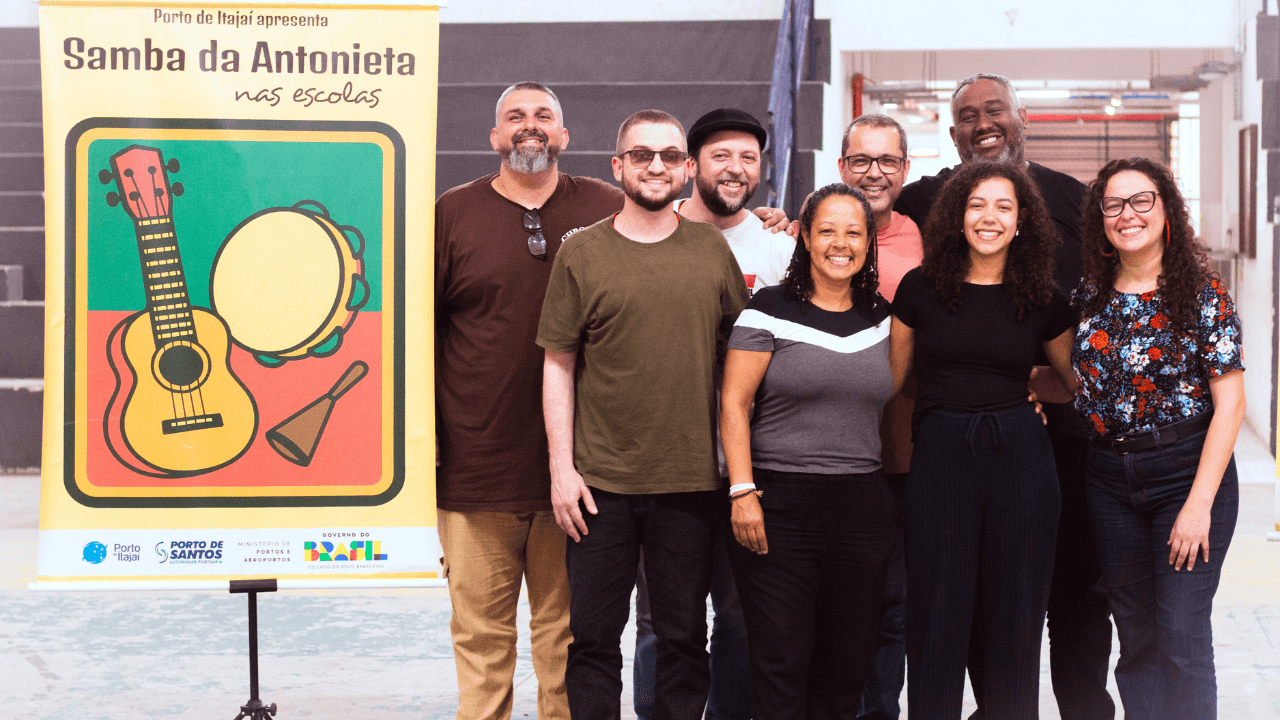 Samba da Antonieta,projeto nas escolas,cultura e educação,Itajaí SC,música brasileira