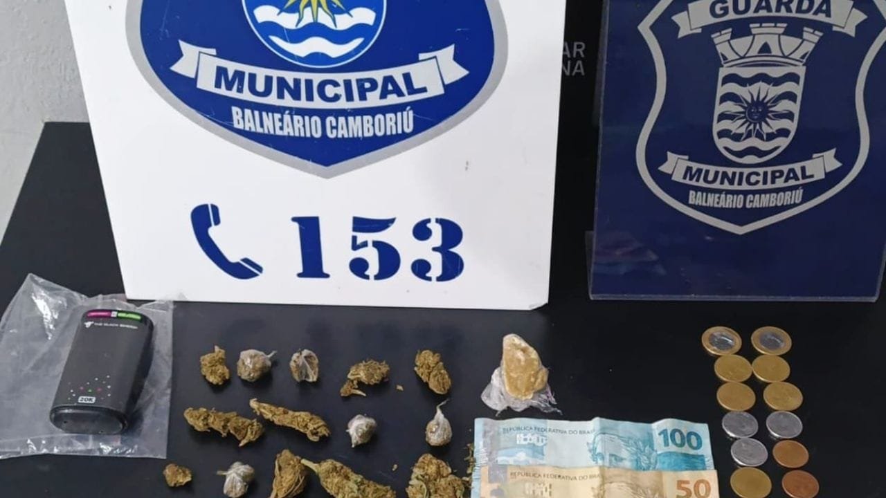 adolescente apreendido Balneário Camboriú,tráfico de drogas,Guarda Municipal