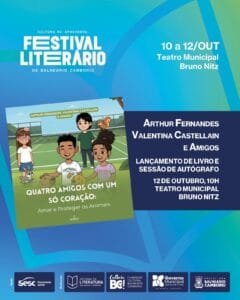 Festival Literário Balneário Camboriú,programação cultural,literatura e leitura