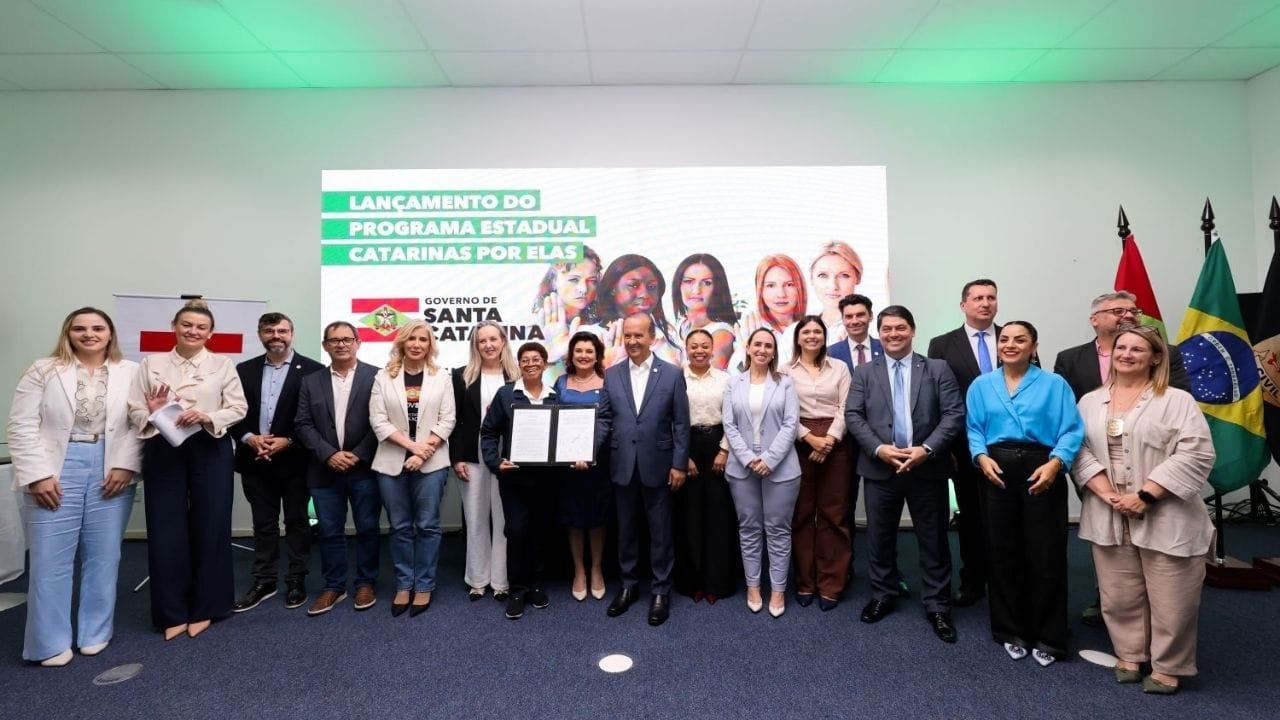 Catarinas por Elas,violência de gênero,Santa Catarina,Jorginho Mello